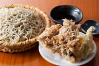 舞茸天付きもりそば