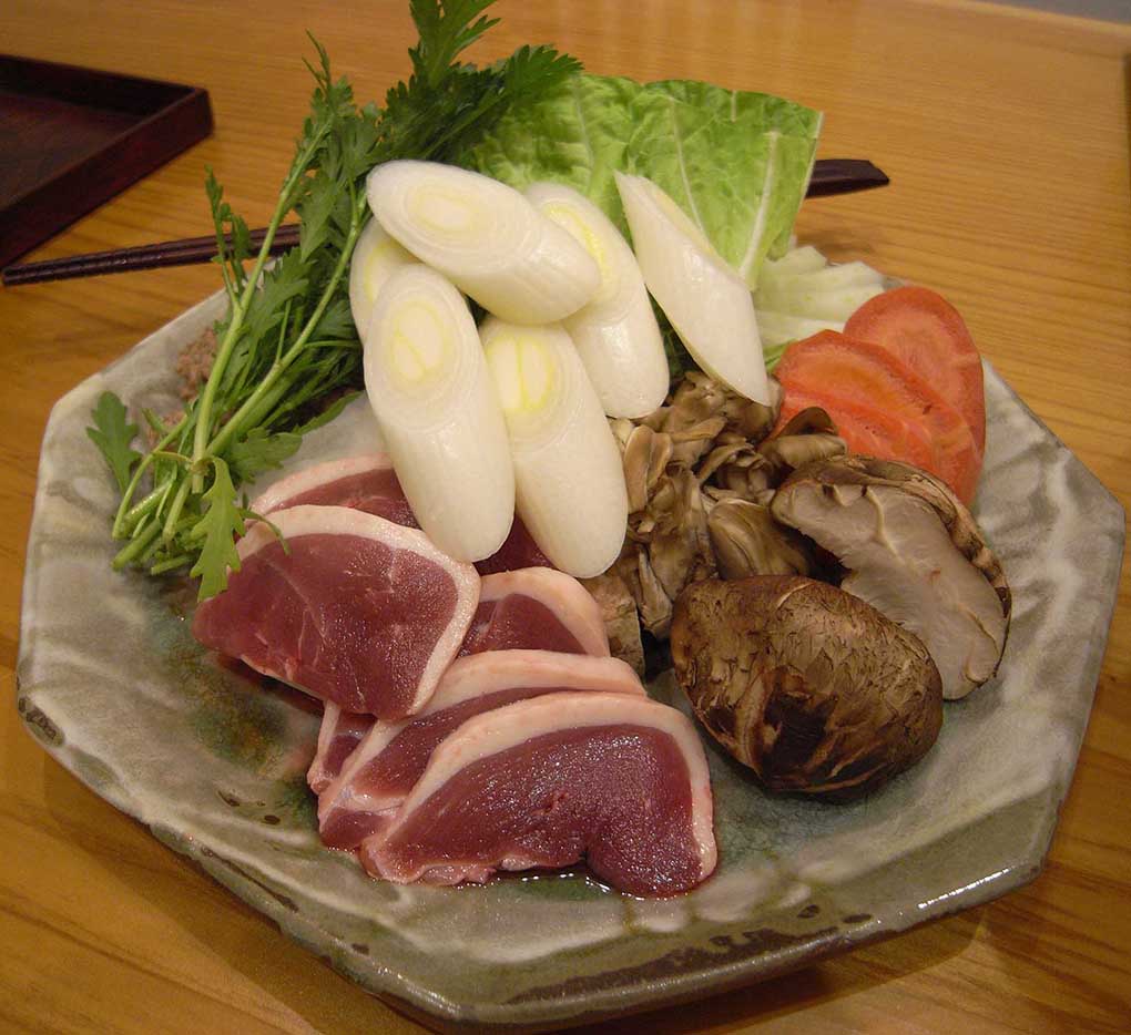 鴨肉と野菜